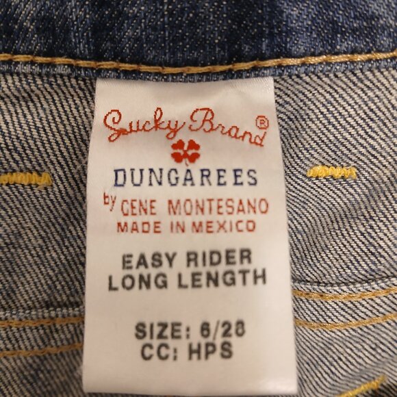 Lucky Brand Vintage Easy Rider Jean, Size 28 6 Long 34" inseam - Picture 4 of 5